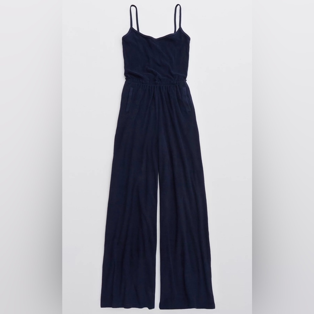 OFFLINE by Aerie Keep It 100 Navy Women's Jumpsuit size S - Picture 3 of 4